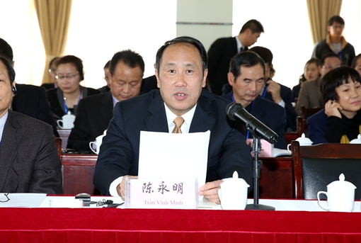 galaxy银河官网党委书记陈永明主持开幕式并致欢迎辞